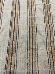 Browne and white Ticking Stripe Upholstery Fabric//Stripe Upholstery Fabric// Browne and white Fabric by the Yard, Pillow cover - Rohiyaan